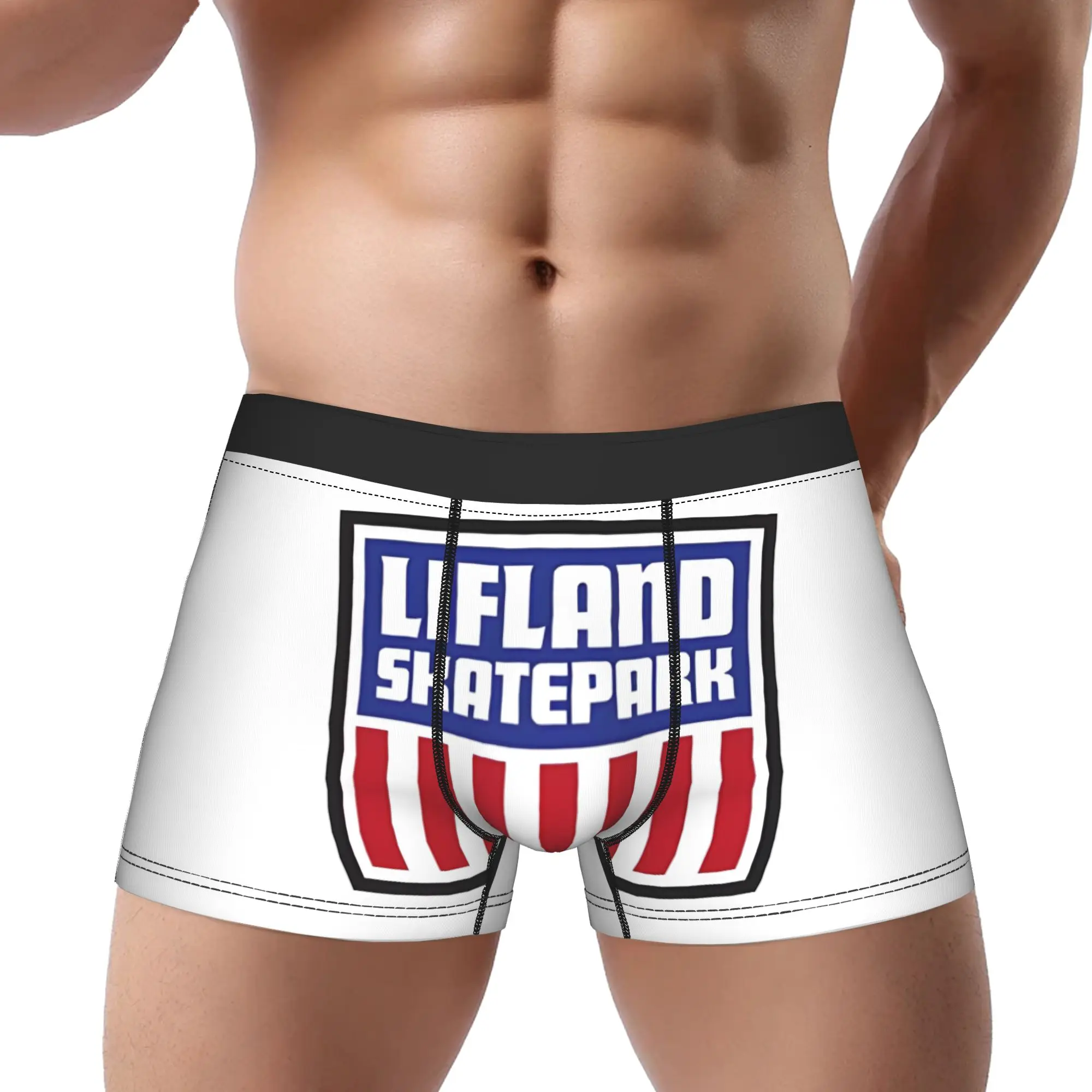 Lifland Skatepark Og Logo Underpants Breathbale Panties Men's Underwear Lifland Comfortable Shorts Boxer Briefs-image