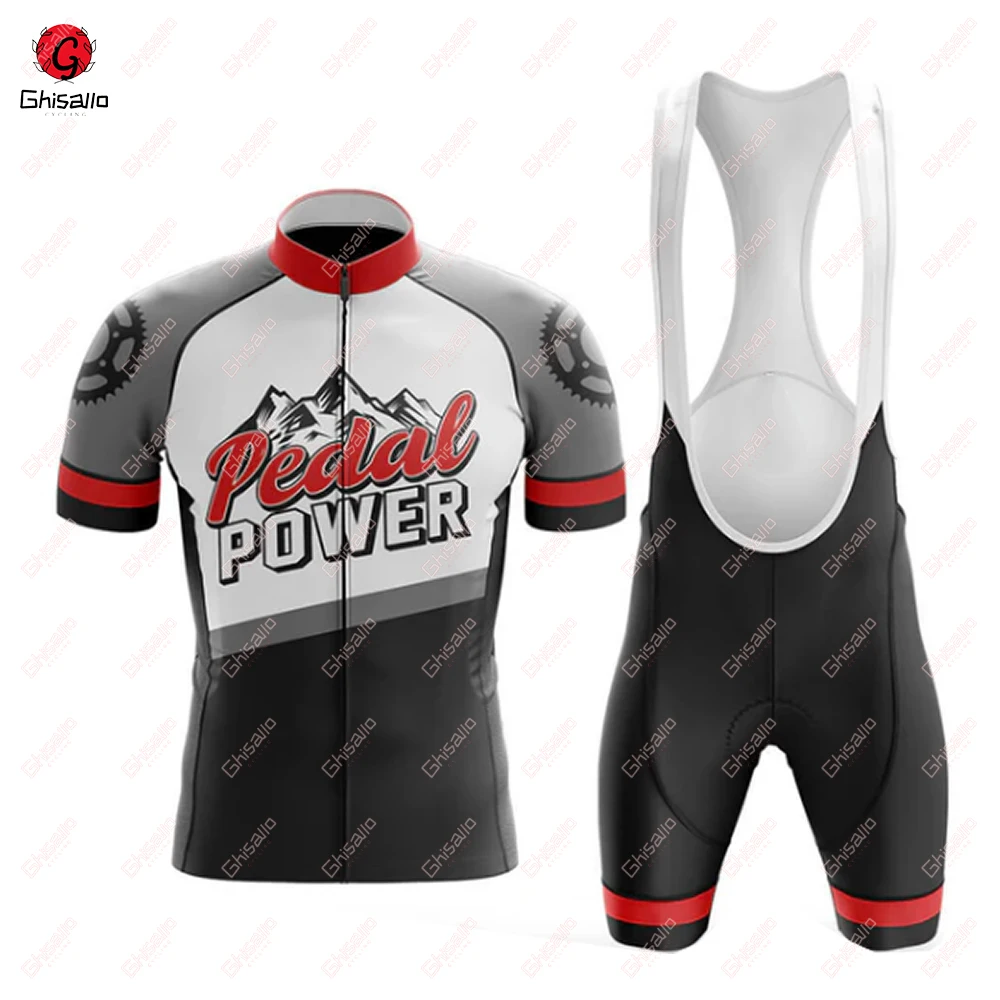 Cycling Jersey Set for Men, Bicycle Suit, Bike Sleeve, Bib Shorts, Por Team Clothes, Lasting, Gel Pad, Summer, 21, New Style, 7