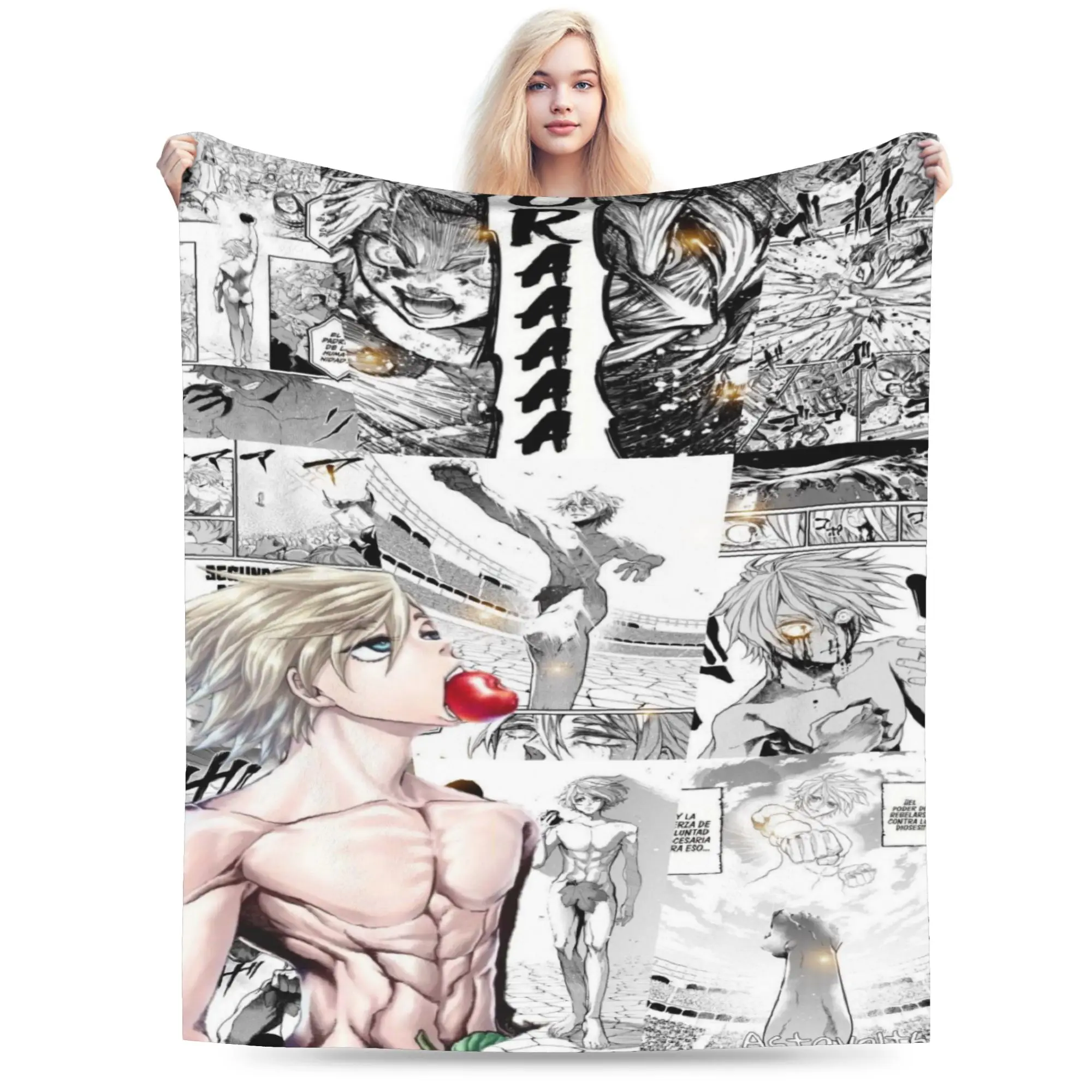 

Уютное одеяло в стиле аниме Record Of Ragnarok, постельное белье, декоративное одеяло, ультра-мягкий флис для спальни