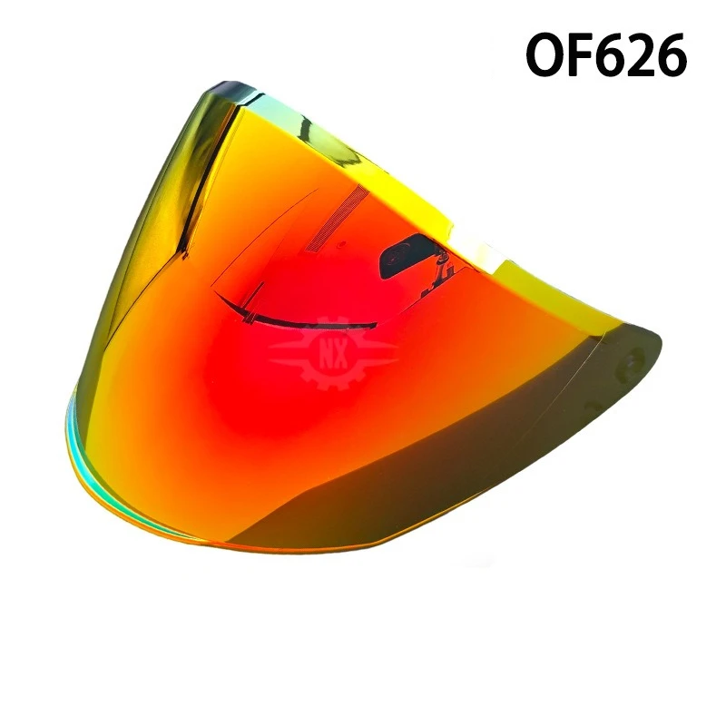 UV‑Protective Electroplated Replacement Visor, Day‑Night Universal Lens Compatible with LS2 OF626 Three‑Quarter Helmet