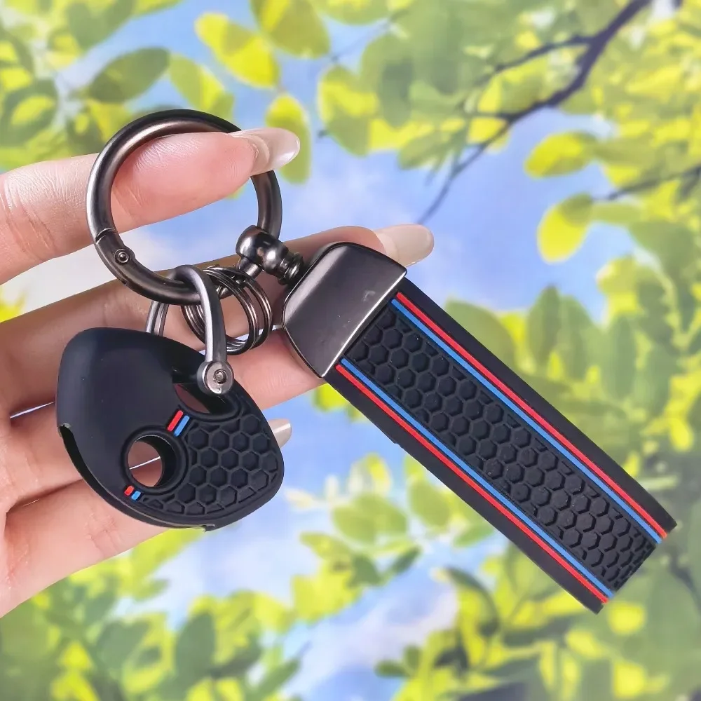 Textured Honeycomb Key Guard With Keychain For BMW F650GS F800GS S1000RR R1200RT F800 Motorbike Cover