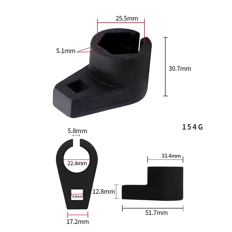 1 pz 22mm strumento di rimozione della presa del sensore di ossigeno professionale dispositivo di rimozione dell'unità universale manicotto del sensore di ossigeno strumento manuale accessori per auto