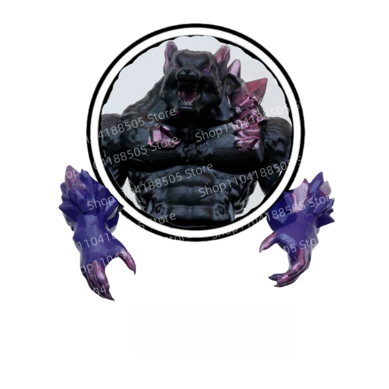 

Строительные блоки MOC, черный волк, мини-фигурка, мультяшные аксессуары, модели для сборки, фигурки, детские игрушки-головоломки, праздничные подарки