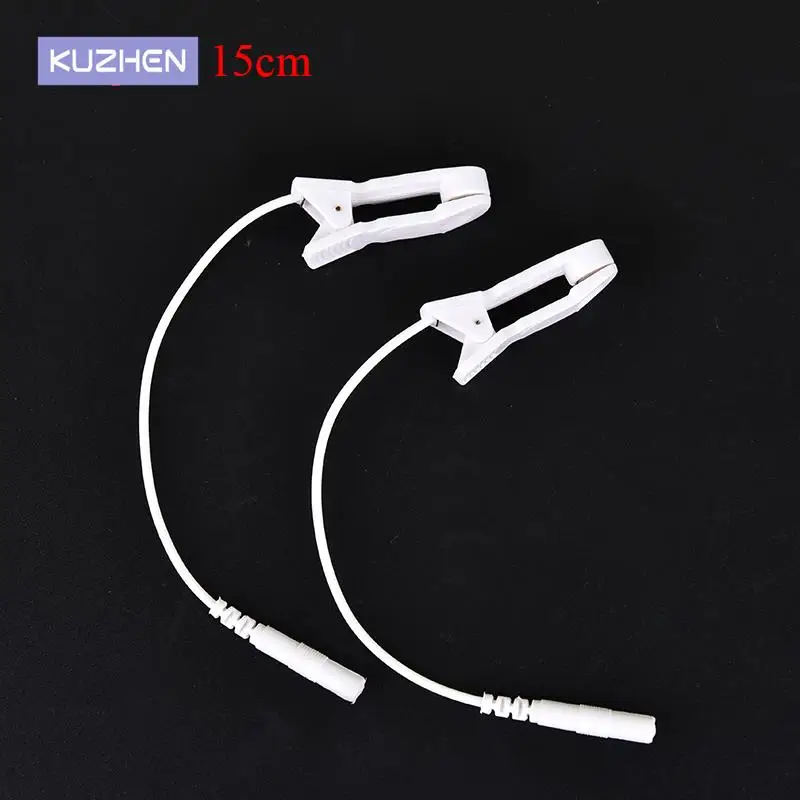 

Tens Electrode Lead Wire Connecting Cable Sleeping Aids for Massagers Earclips 2.0mm Pin Breast Nipple Ear Pain Relief Clip