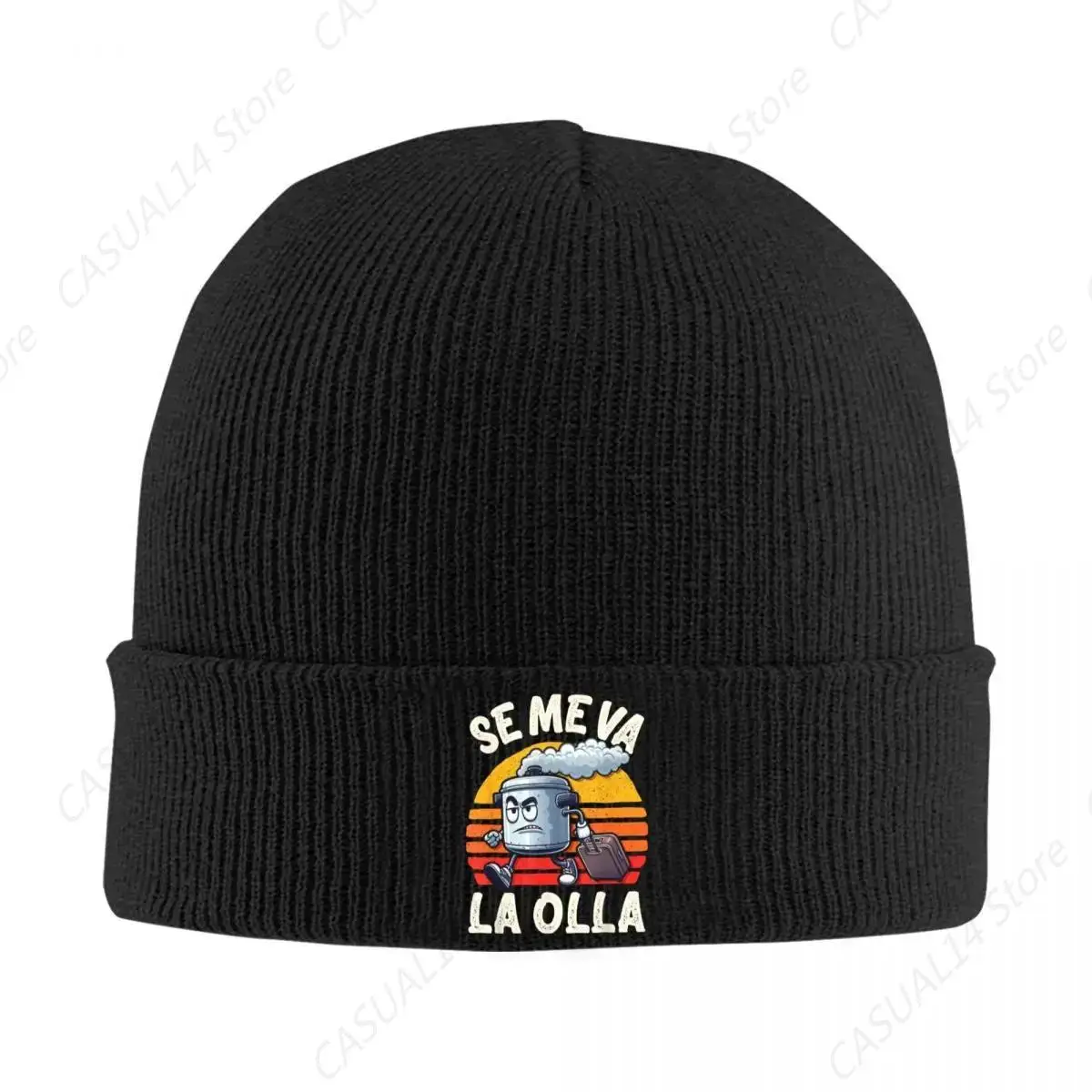 Se Me Va La Olla Frase Graciosa Original Humor Sarcasmo Hat Autumn Winter Beanies Warm Caps Men Women Acrylic Skullcap