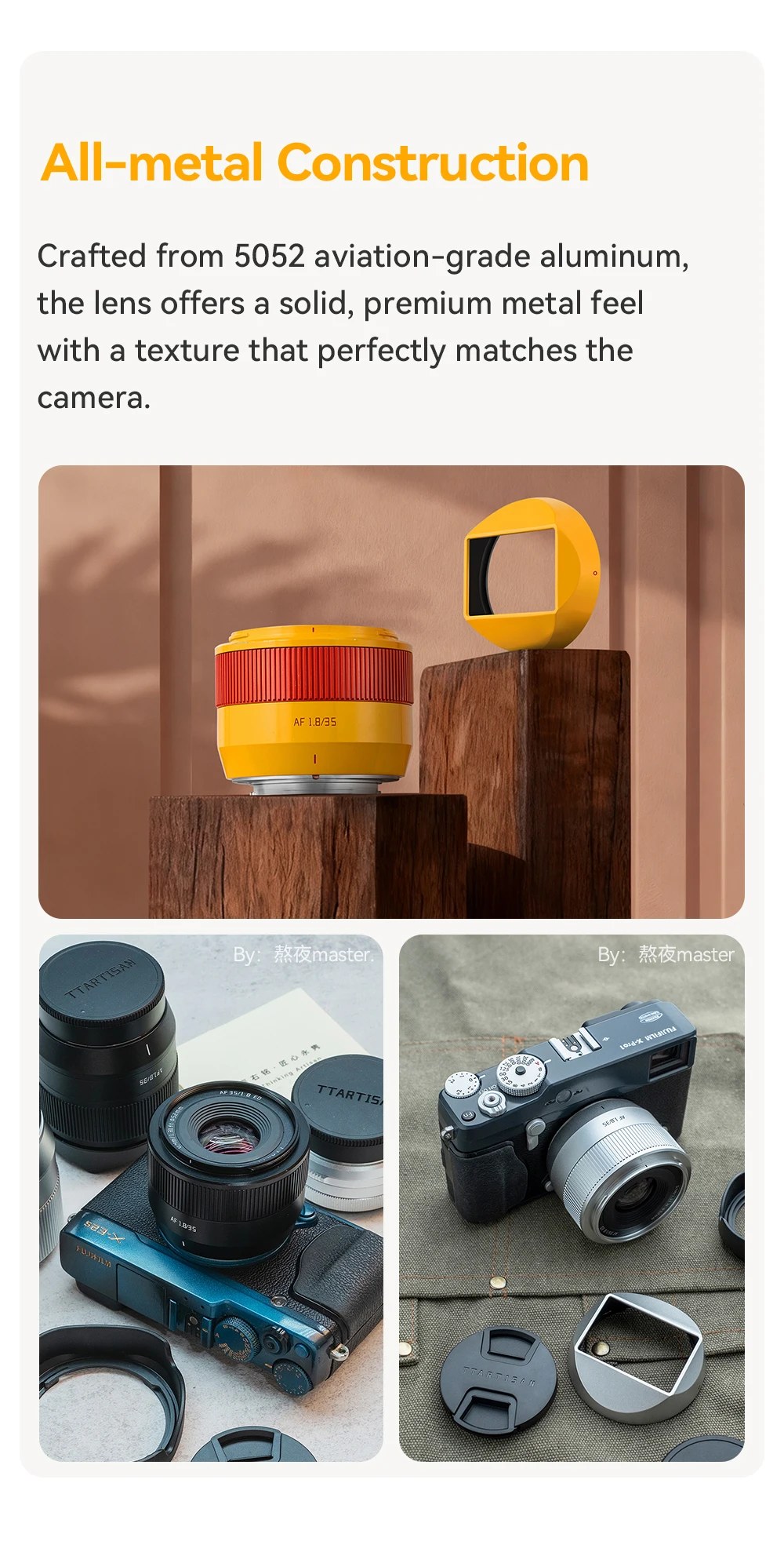 TTARTISAN AF 35mm F1.8 II APS-C Format Große Blendenöffnung Objektiv für Kamera Porträtfotografie mit Fuji XT30 Sony E A7RIII Nikon ZFC – Detail 14