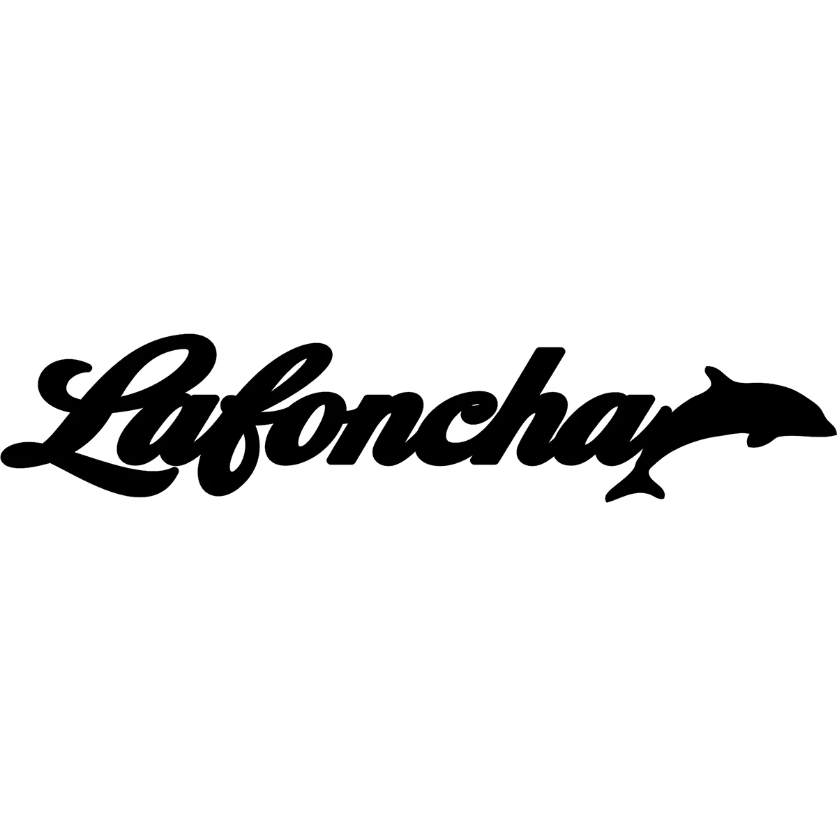 Personalized Dolphin Themed Acrylic Car Sticker Lafoncha Cursive Decal Trendy Auto Styling Accessory for Car Motorcycle & Gifts