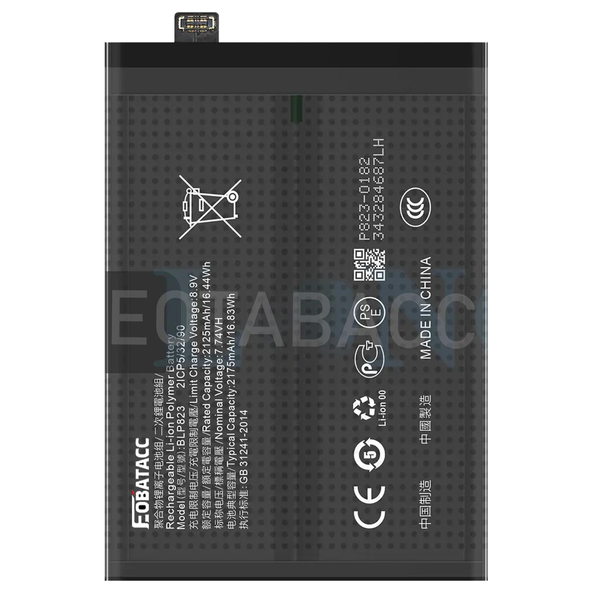 2025 Years EOBATACC 100% New For OPPO RENO5 Pro 5G Reno 5+ Reno 5 Plus Mobile Phone BLP823 Built-in Batteries +Free Tools