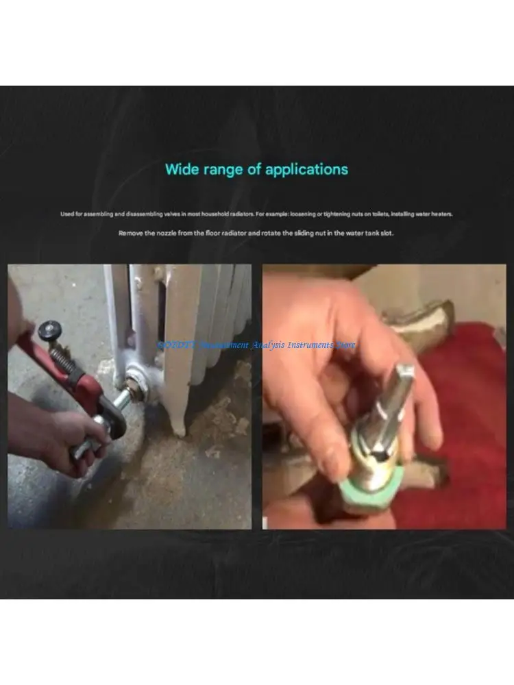 

367D гаечный ключ для крана из углеродистой стали диаметром от 10 мм до 21 мм с нескользящей ручкой для механического ремонта и