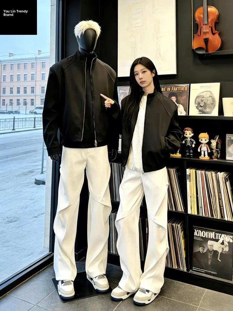 

Мужская куртка-бомбер Cleanfit Bla с воротником-стойкой, весенняя, высококачественная, с подплечниками, в бейсбольном стиле, стильная и эффектная