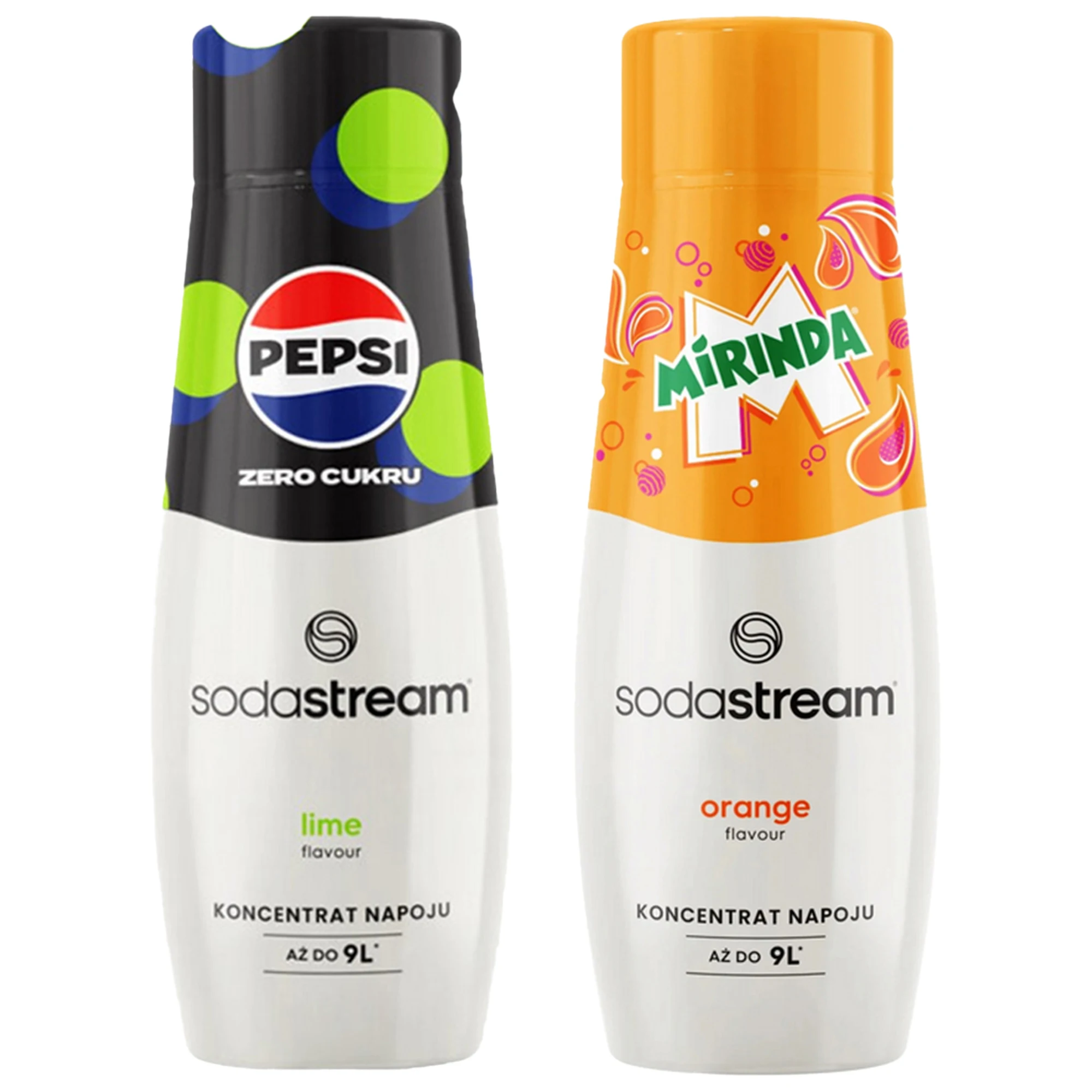 Zestaw Syropów do saturatora SODASTREAM mieszanka smaków 2x440ml