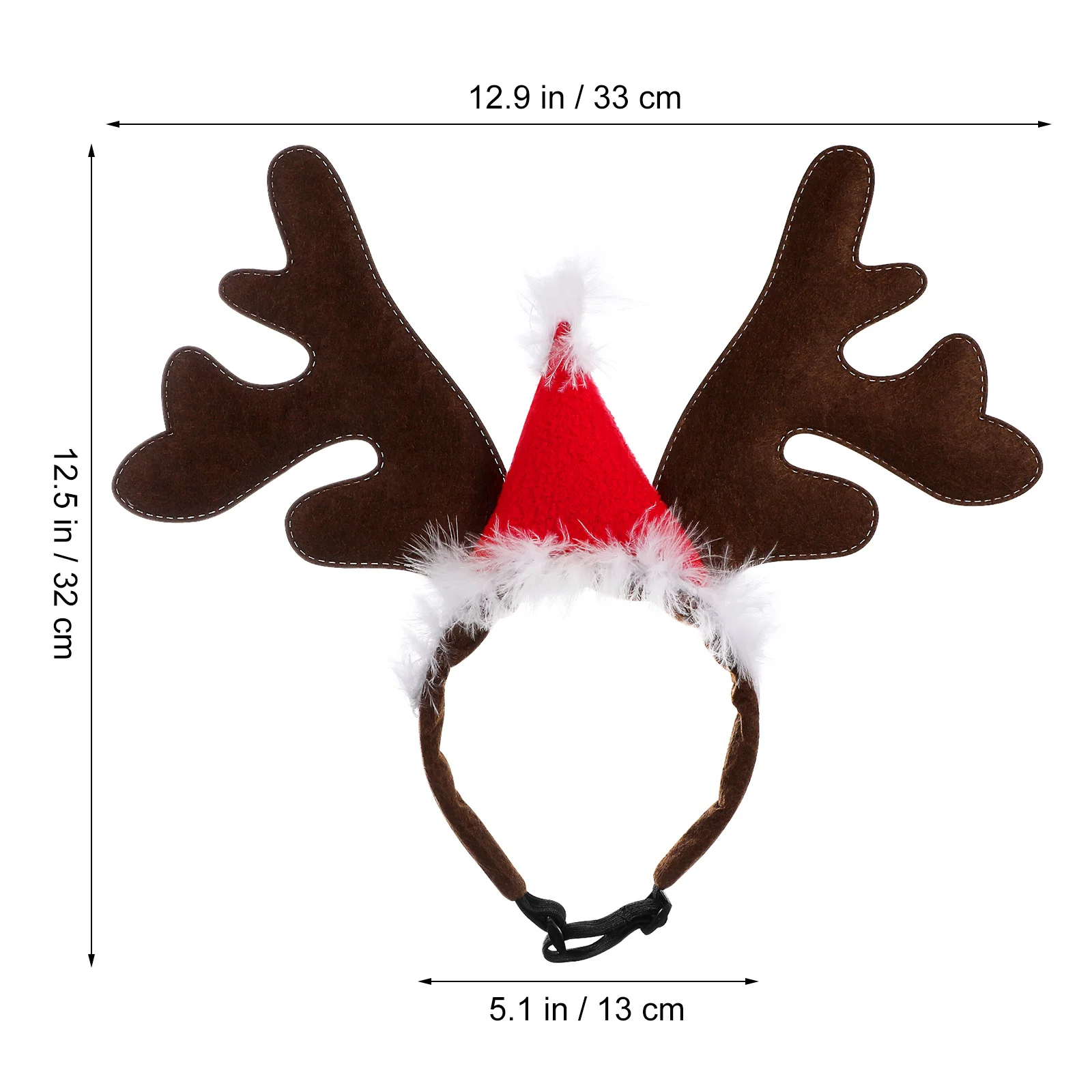 

1Pcs Christmas Antlers Head Hoop for Dogs Cats Holiday Festival Party Hairwear Pet Hair Hoop Decorative Lovely Headband Outdoor