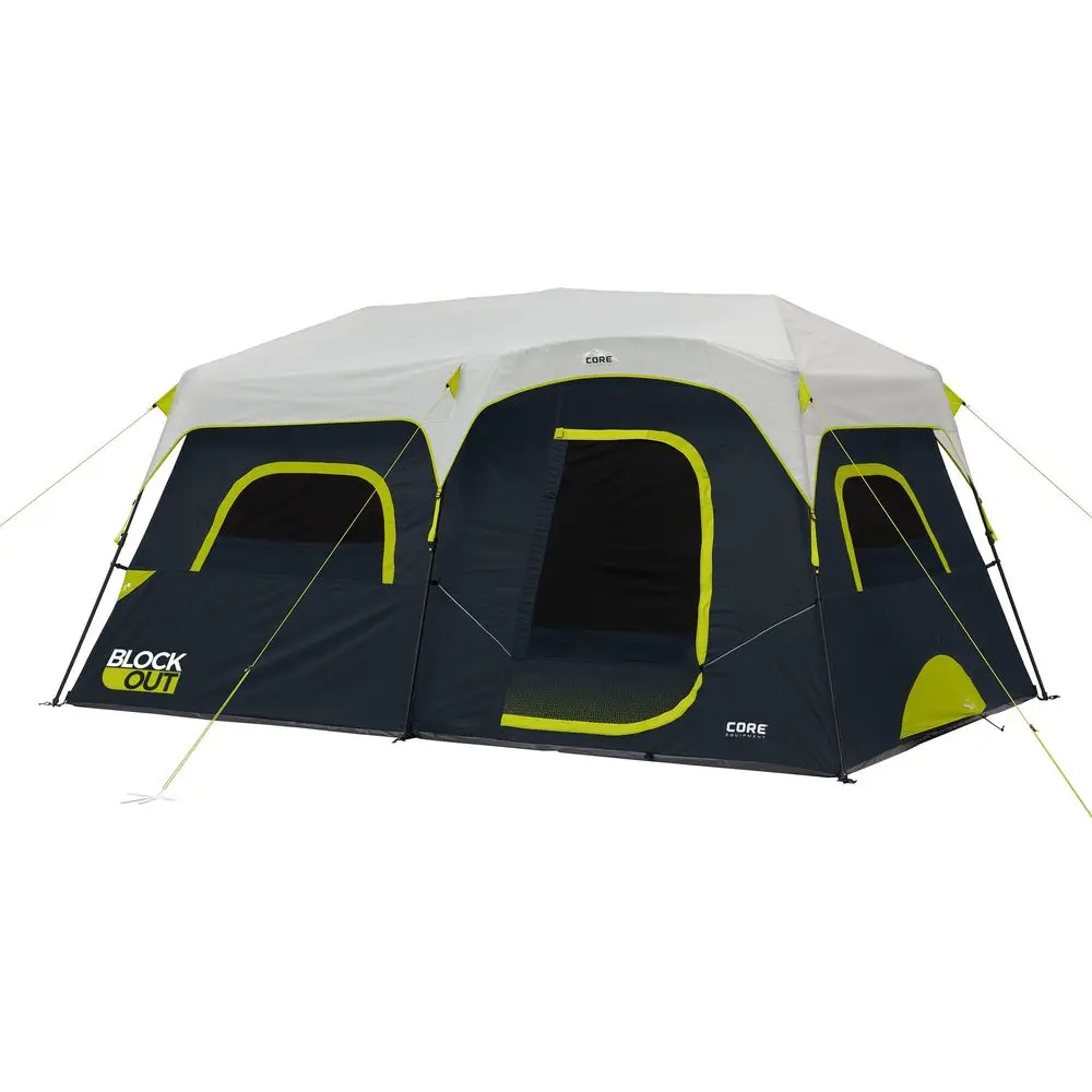 

Blackout Instant Cabin Tent Large Family Pop Dark Room Tent with Easy Camp Setup Included Storage Pockets for Outdoor Campin