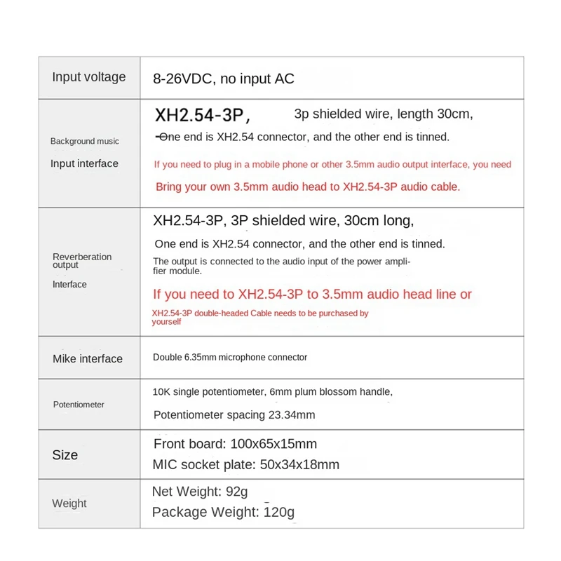 A16R-ZK-AMP Fever Karaoke Reverb Board Mikrofon K Song Singing Pre-Effector Board DSP Mixing Anti-Whistle
