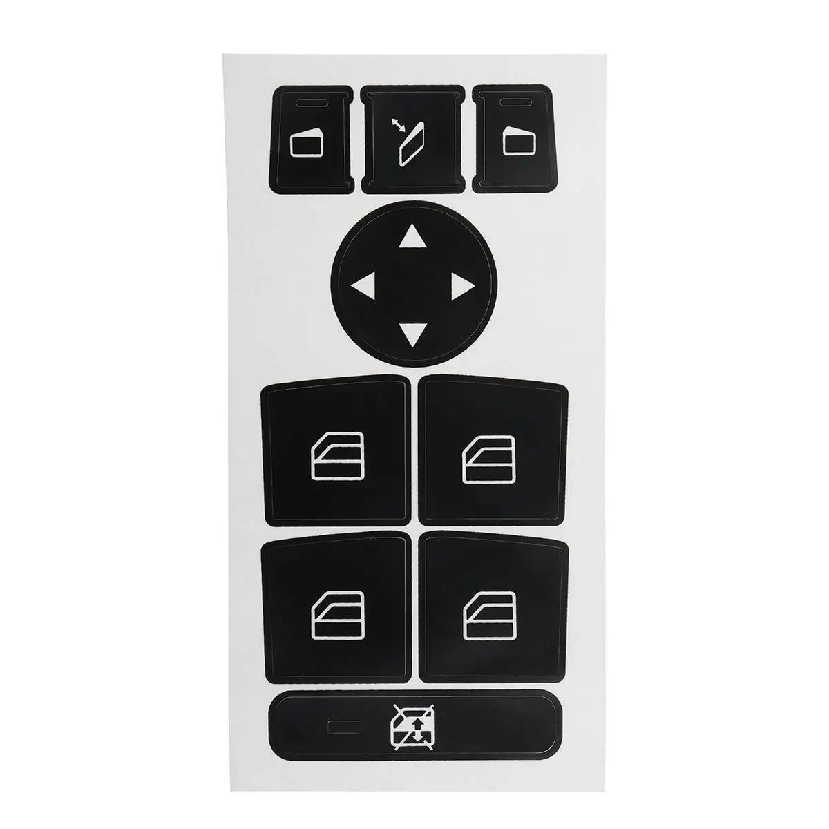 

Window Switch Unit Button Decals Stickers Repair Kit for Mercedez W204 C250 C300 C350 2008 2009 2010-2014 Car Accessories