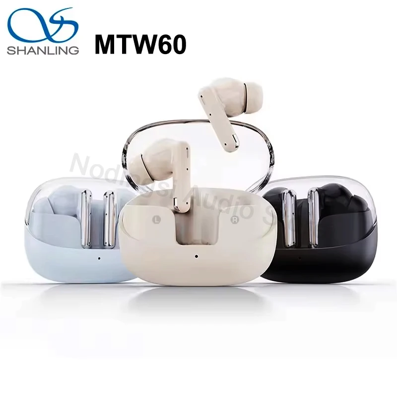 

SHANLING MTW60 True Wireless Bluetooth 5.3 In-Ear Headphones HiFi In-Ear Earphone Hi-Res Audio Active Noise Cancellation Headset