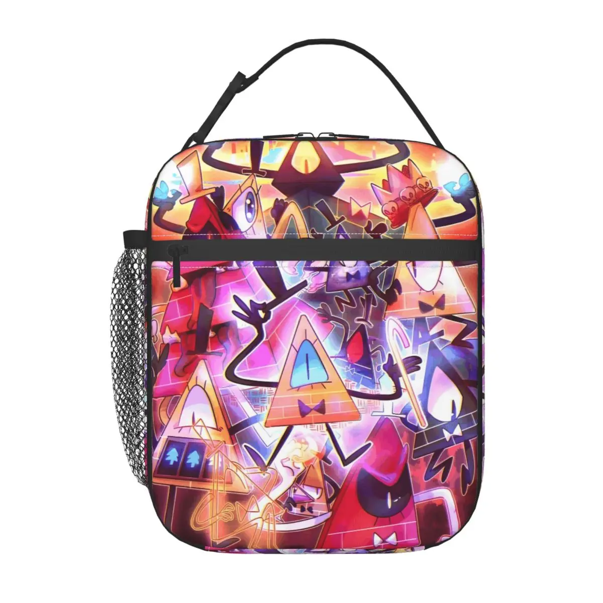 

Custom Gravity Falls Cartoons Manga Resuable Lunch Boxes for Women Leakproof Cooler Thermal Food Insulated Lunch Bag Office Work