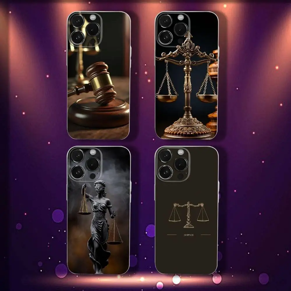 

Law Lawyer Judge Justice Phone Case For iPhone 17,16,15,14,13,12,11 Pro,Max,Plus,X,XS,XR,SE4,E Mini Transparent Soft Cover