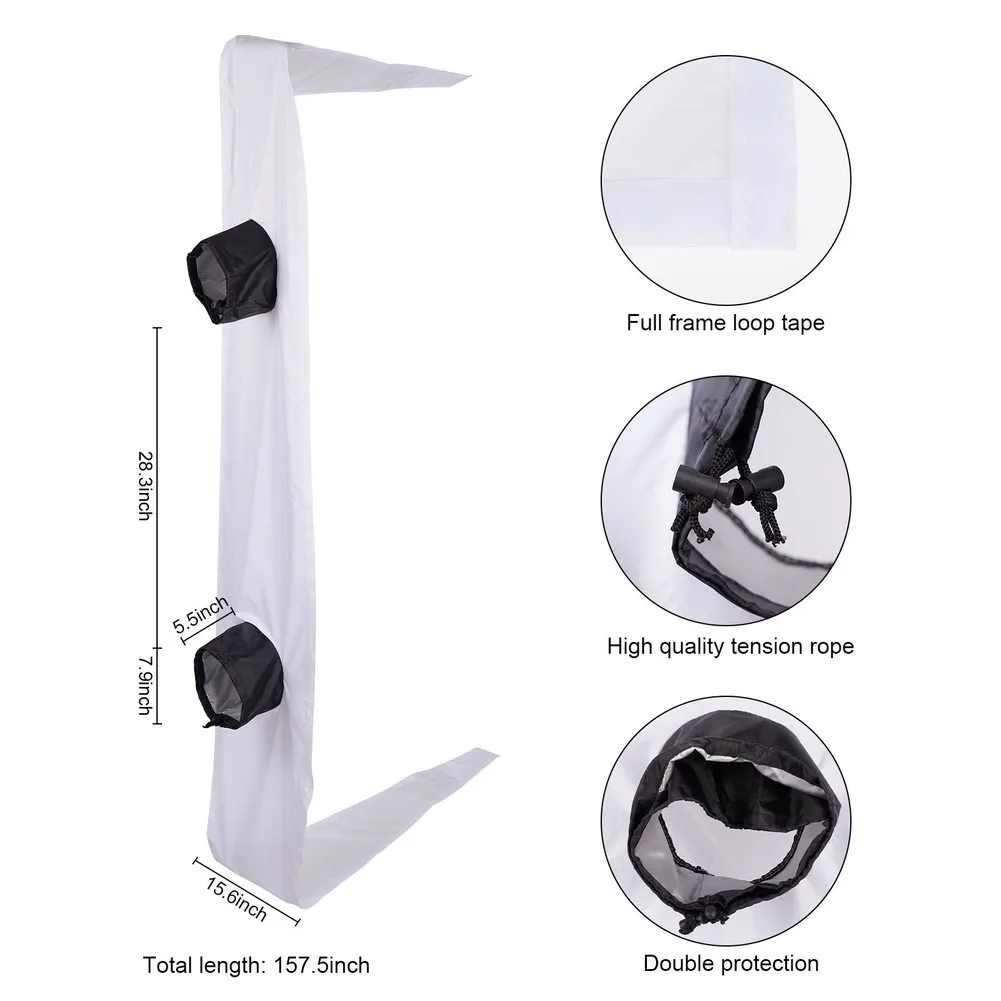 Window Seal Kit Adjustable Coupler For Mobile Air Conditioner Portable AC Exhausts Hose Sealing Cloth Garden Storage Sheds
