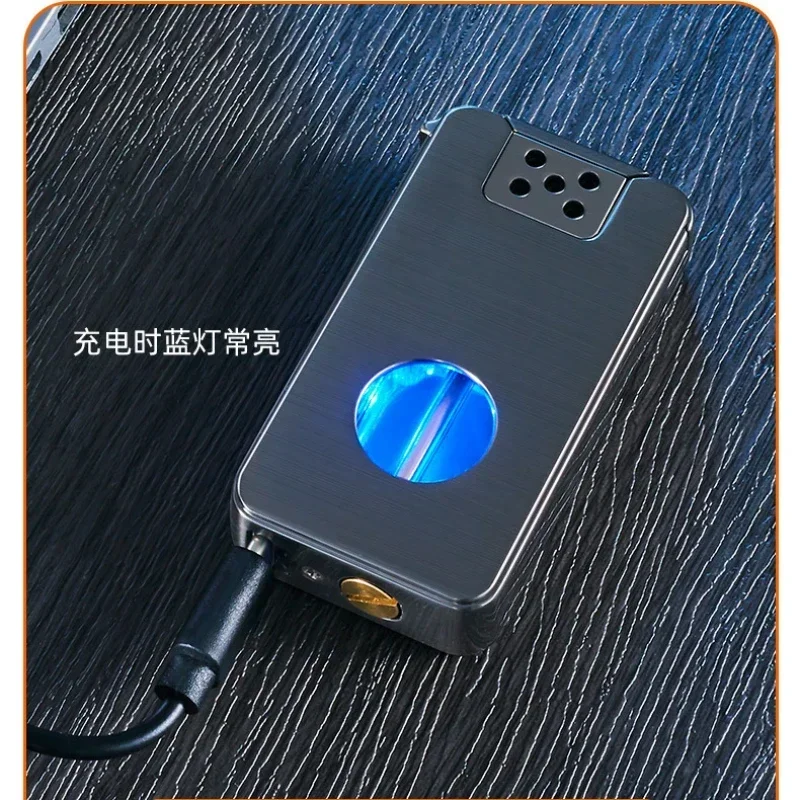 Metal Intelligent Induction Sound Shake and Remote Control Kerosene Lighter Large Capacity Transparent Oil Window Arc Lighter