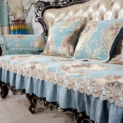 European Sofa Cover Luxury Chenille Four Seasons Universal Sofa Cushion Living Room Anti-slip Slipcover Armrest Towel Home Decor