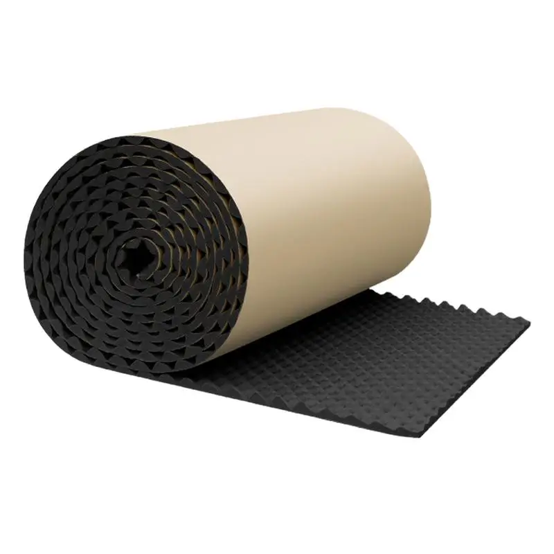 Panel absorbente de sonido, almohadillas acústicas, barrera acústica autoadhesiva para estudio de coche, acolchado impermeable a prueba de sonido