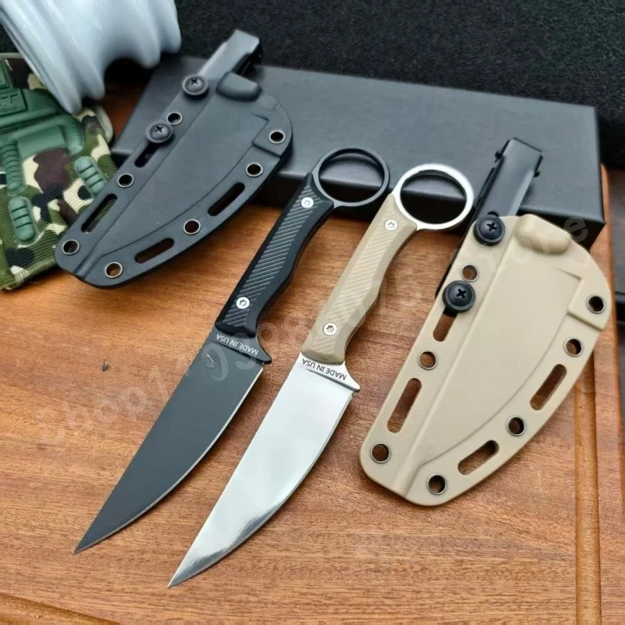 

Нож с прямым лезвием Tail Ring, сталь 8Cr13Mov, рукоять из нейлонового волокна, портативный, для повседневного использования, аварийный инструмент, нож для выживания в полевых условиях
