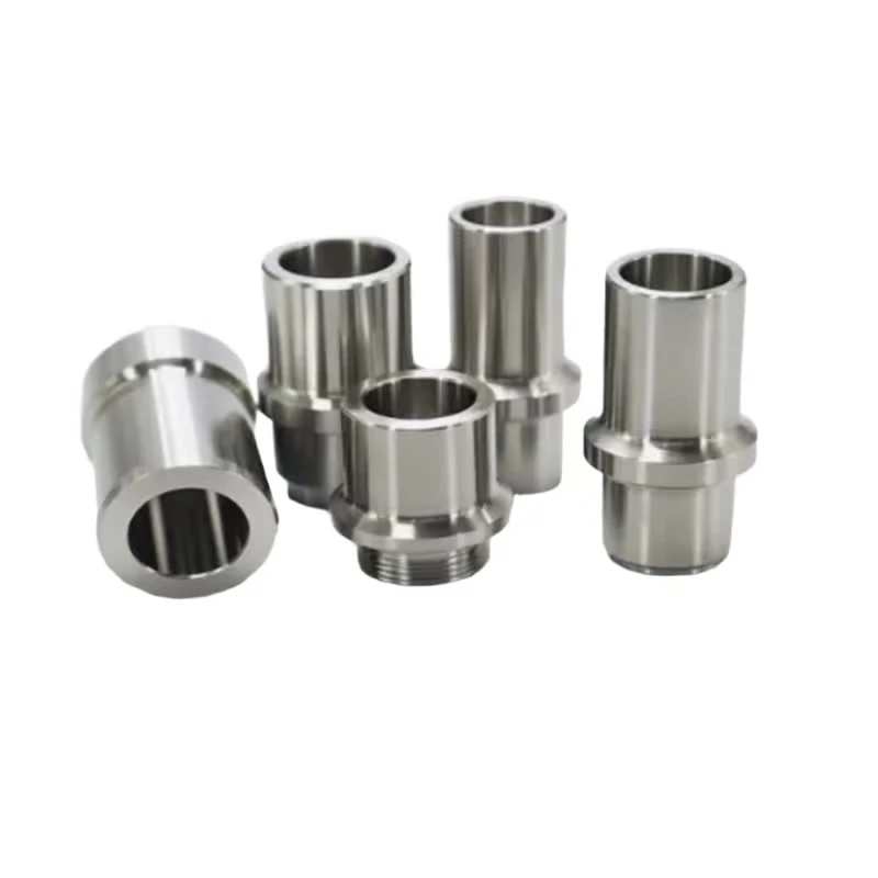 CNC Turning, Custom Stainless Steel Mechanical Connection, Fastening Sleeve, Stainless Steel with Screws, Sleeve Type Fittings