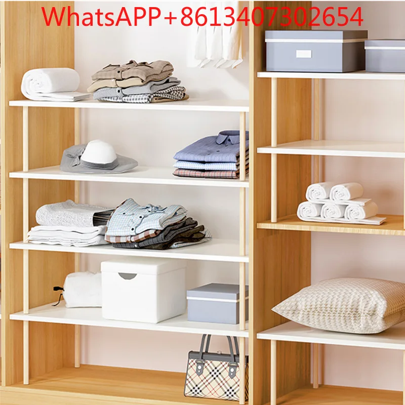 Wardrobe Layered Partition Wooden Plates Desktop Countertop Baffle (2pcs)