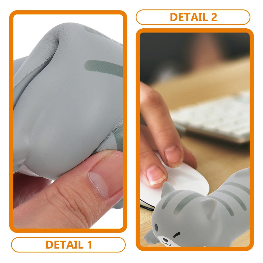 2 pezzi di tappetino per mouse animale cartone animato poggiapolsi supporto leggero e traspirante per giochi per computer tappetino per mouse moderno accessorio per ufficio