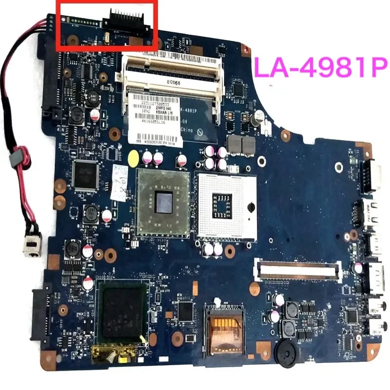 

Подходит для материнской платы Toshiba Satellite L500 KSWAA LA-4981P K 000083110 Материнская плата GL40 DDR2 100% протестирована, ОК, полностью работает