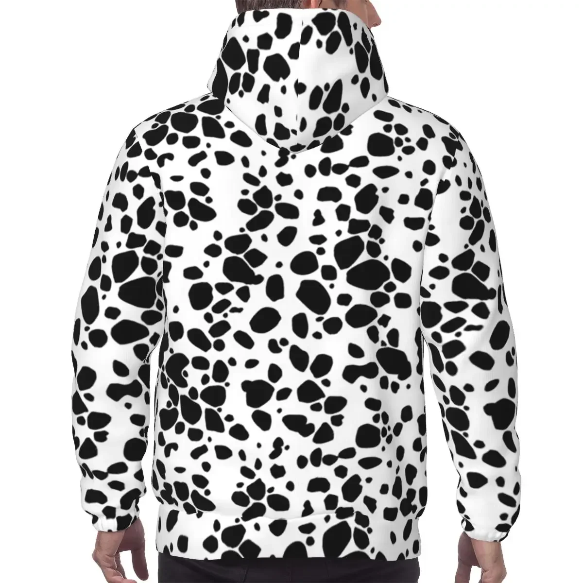Dalmatian Dog Texture Hoodies Harajuku Pullover Autumn Winter Men Women Sweatshirts Long Sleeve Tops
