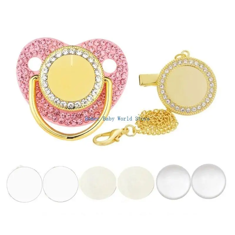 

B2QD DIY Thermal Sublimation Pacifier Comfort Appease Soother Newborns Shower Gift