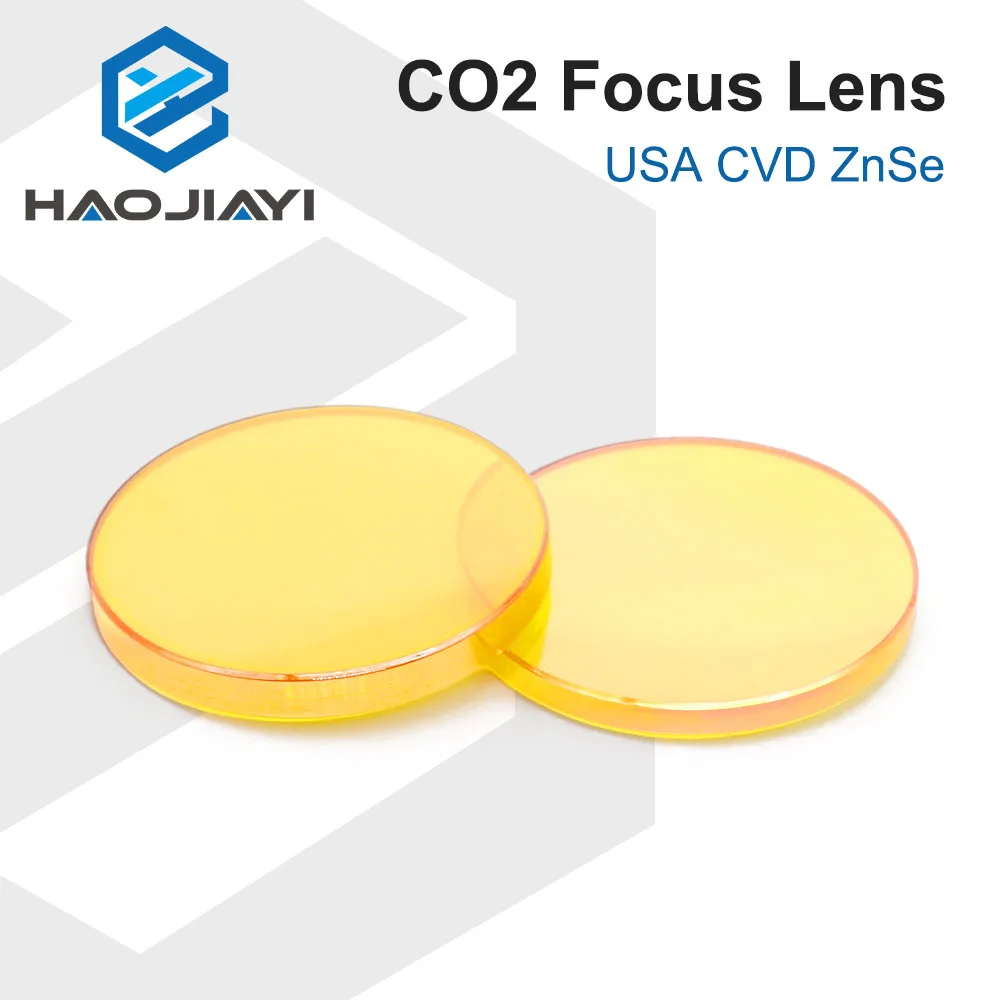 Lente de enfoque láser USA CVD ZnSe DIA 12 15 18 19,05 20 FL 38,1 50,8 63,5 76,2 101,6 127mm para máquina cortadora de grabado láser CO2