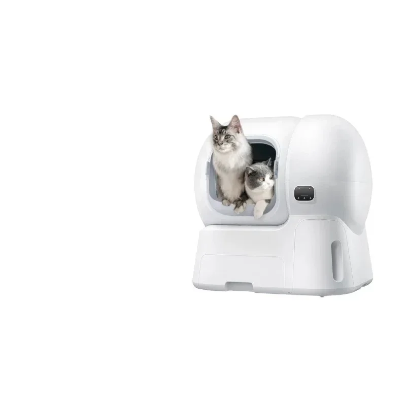 Smart cat toilet, automatic cat litter box, oversized automatic sand replenishment, one-click cleaning 106L large