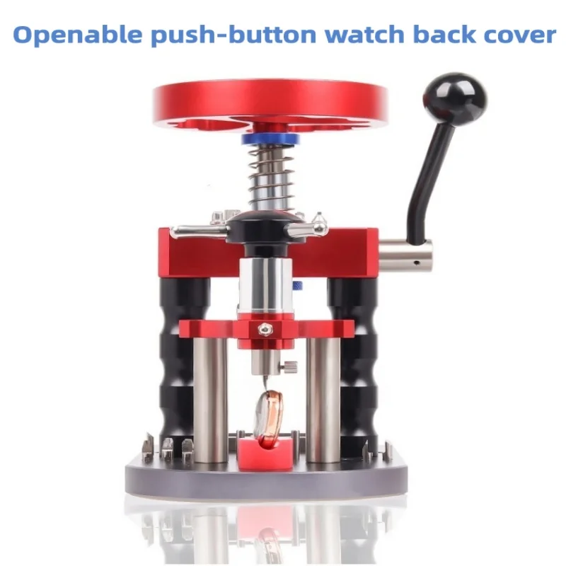 2-in-1 Watch Back Case Opener Press Machine Aluminum Alloy Watch Repair Tool for Watch Back Cover Remove & Sealing