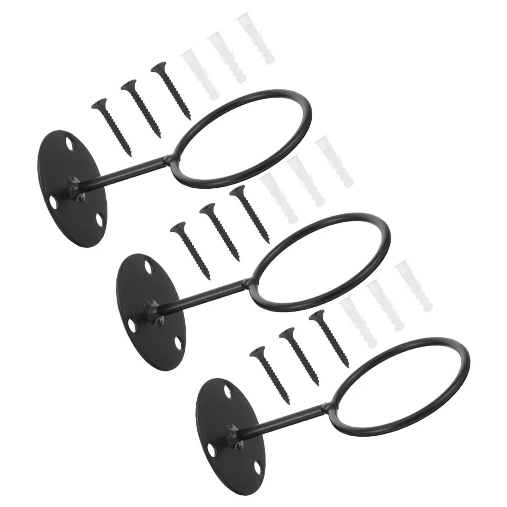 

3 Sets Wall Mount Baseball Holder Metal Sports Ball Display Stand Softball Volleyball Storage Rack Durable Long-Lasting For Home