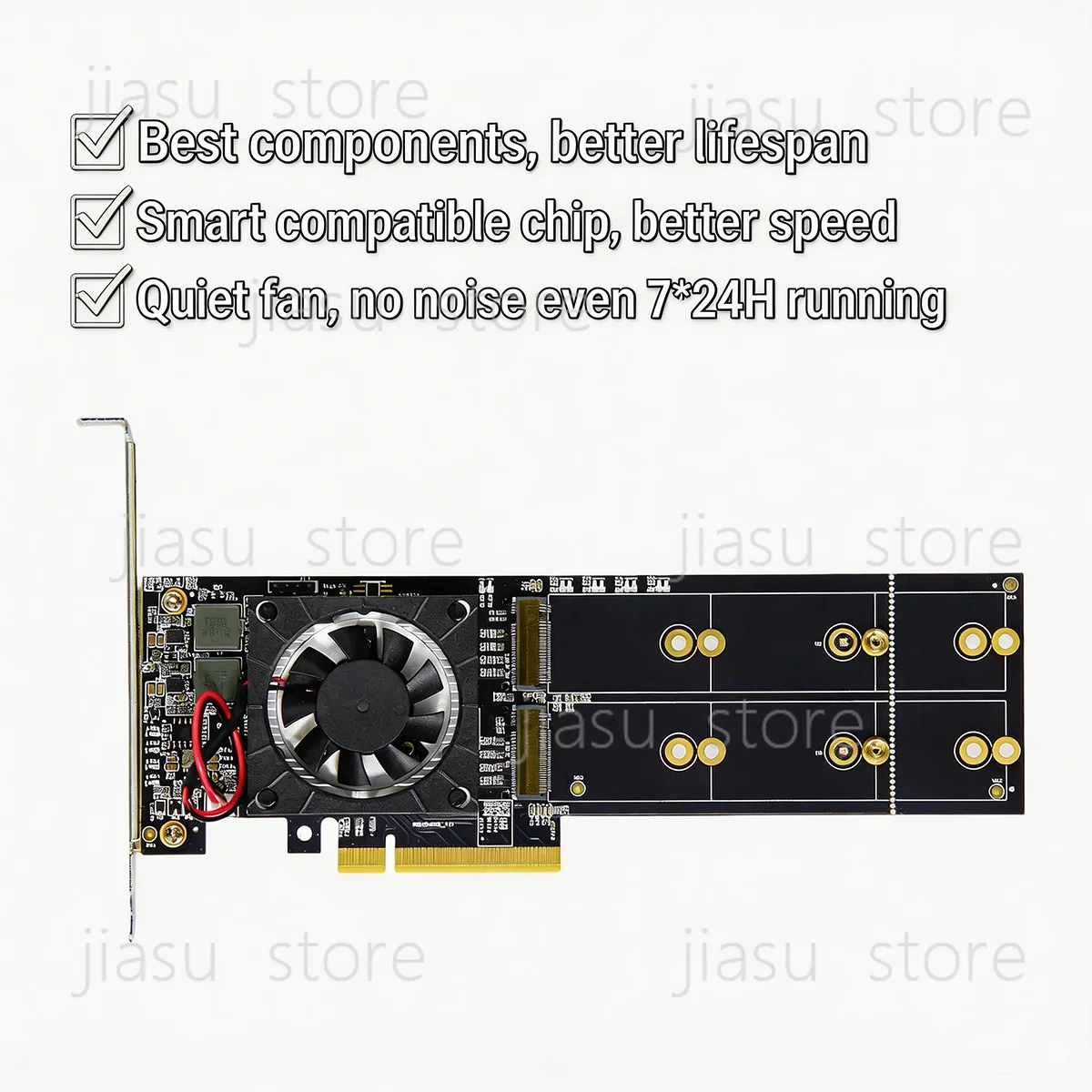 Placa Adaptadora de Expansão P - Quad M.2 Nvme Pcie Bifurcation Card avaliação e preço