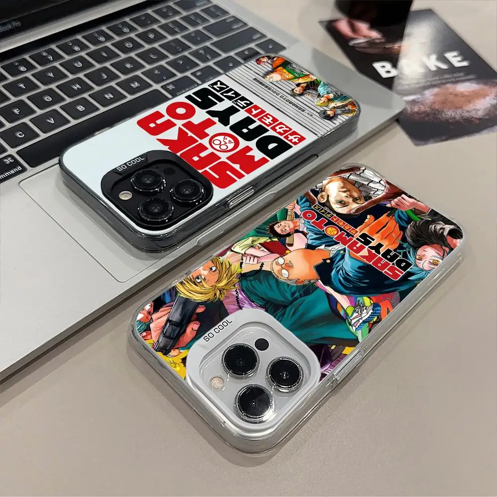 

Чехол для мобильного телефона Sakamoto Days для iPhone 17, 16, 15, 14, 13, 12, 11 X XR XS 8 7 Air Pro Max Plus, полупрозрачный красочный чехол, роскошный