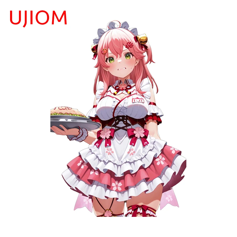 UJIOM Hololive Sakura Miko Cute Girl Graphics Wall Sticker Eye Catching Scratch Proof Decal Suitable For Veneer Sofa Wall Decor