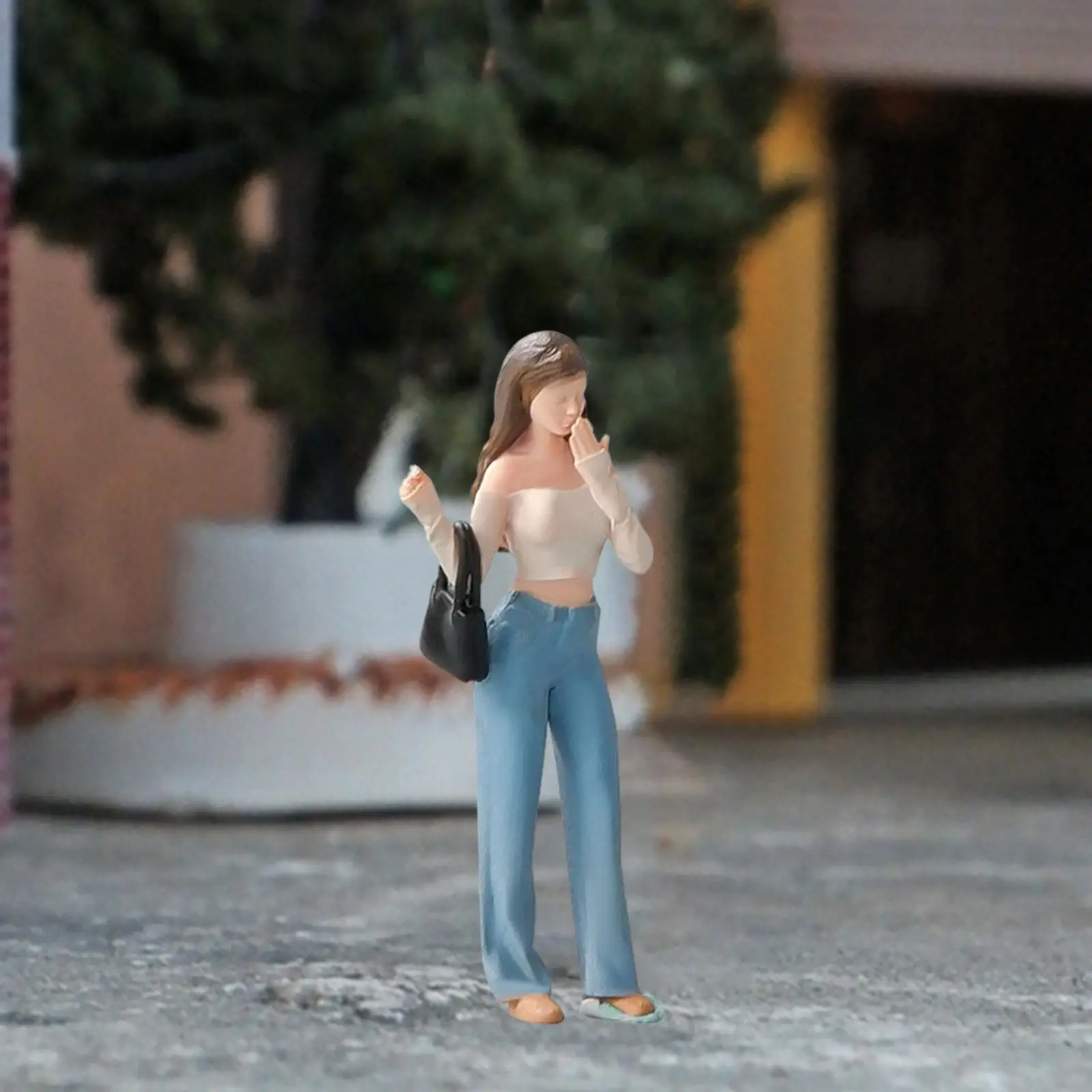 Figura de niña a escala 1:64, Mini muñeca, Pose, escena, personas pequeñas, pintada a mano, decoración de escena, proyectos de bricolaje, accesorio, diseño Diorama