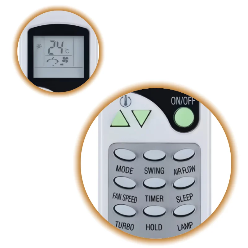 

Replacement Remote Control for Chigo Air Conditioner | Compatible with ZHF-LT-01 ZHFLT01 ZH/LW-10 ZHLW07 ZH/LW-01