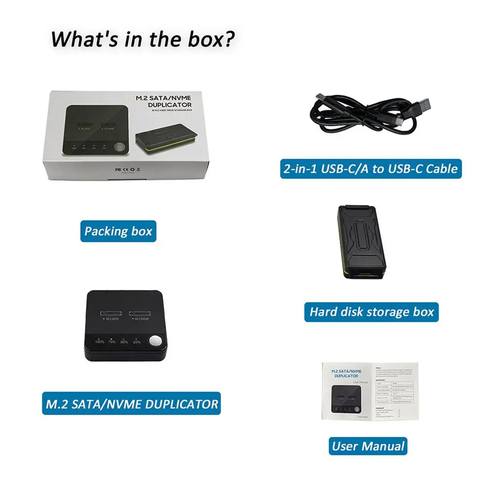 For M.2 SATA/NVME Intercopy Cloner Offline Copy Cloner Mutual Copy Cloner Offline Hard Disk Cloning  Hard Disk Read Write