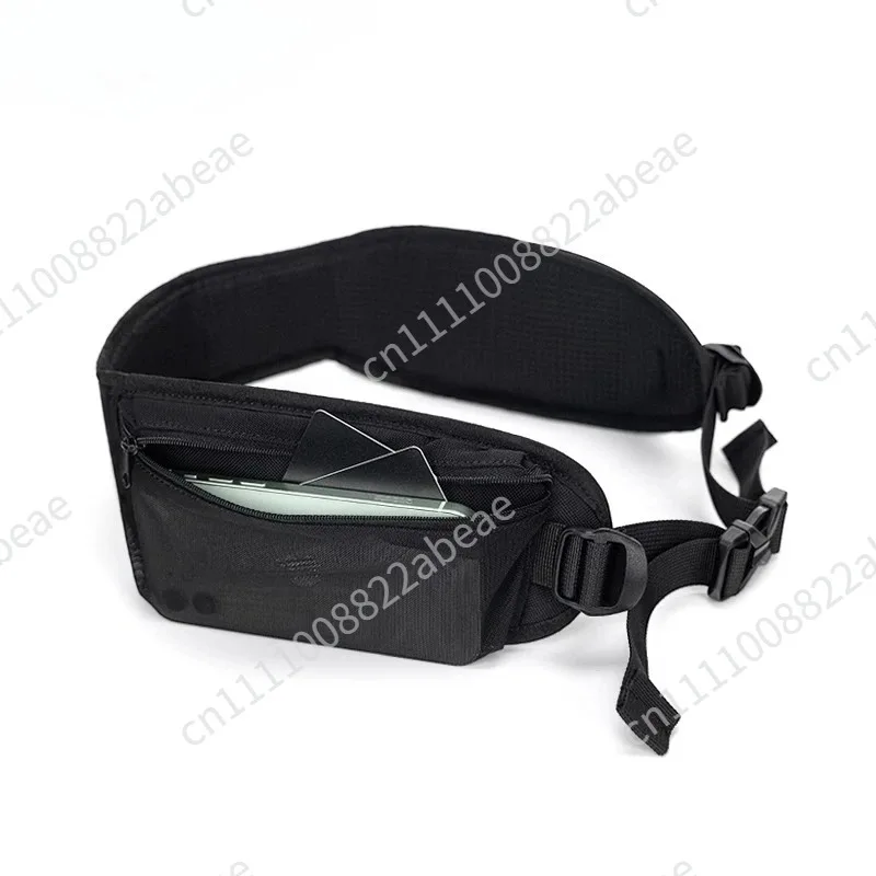 Outdoor Backpack Waist Support Strap Pressure-reducing Zipper Side Pocket Padded Waist Protector Breathable Adjustable Length