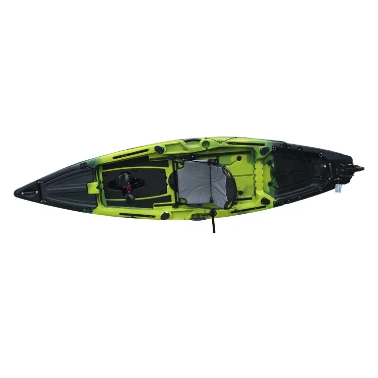 11.8FT Single Seat Sit on Top Fishing Kayak with Pedal Drive One Person Hard Plastic Pedal Kayak for Fishing