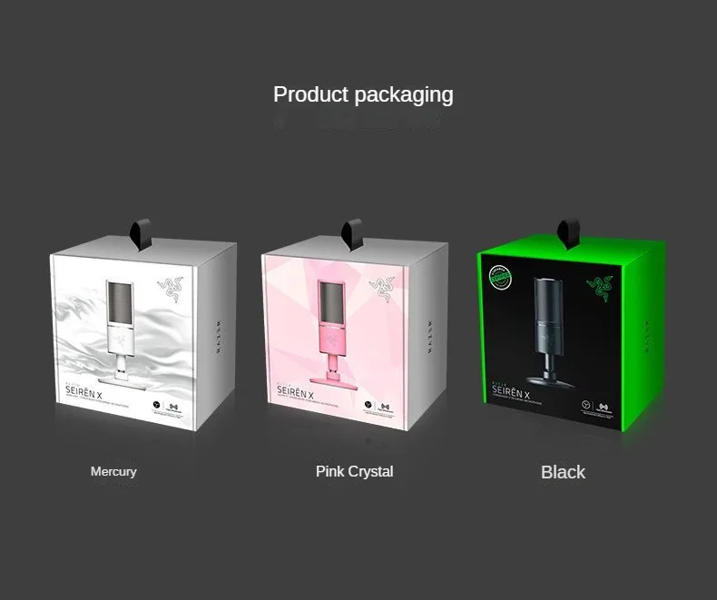 새로운 SEIREN X USB 마이크 유선 컴퓨터 게임 비디오 포인팅 콘덴서 마이크, 노트북 윈도우즈/맥 라이브 방송 카디오이드