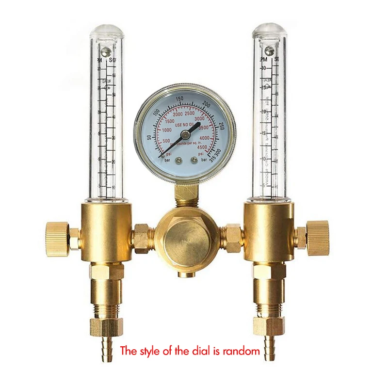 Podwójny przepływomierz rurowy Regulator przepływomierza argonu CO2 Regulator gazu spawalniczego CO2 Reduktor ciśnienia argonu Przepływomierz