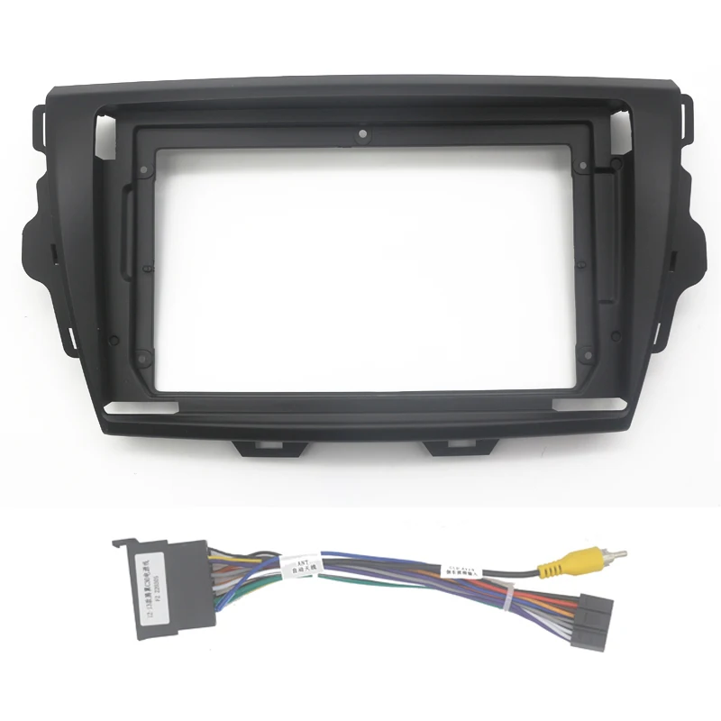 Fascia per cruscotto autoradio da 9 pollici per Great Wall Voleex C30 2014 + supporto per Console centrale con cornice per montaggio a pannello