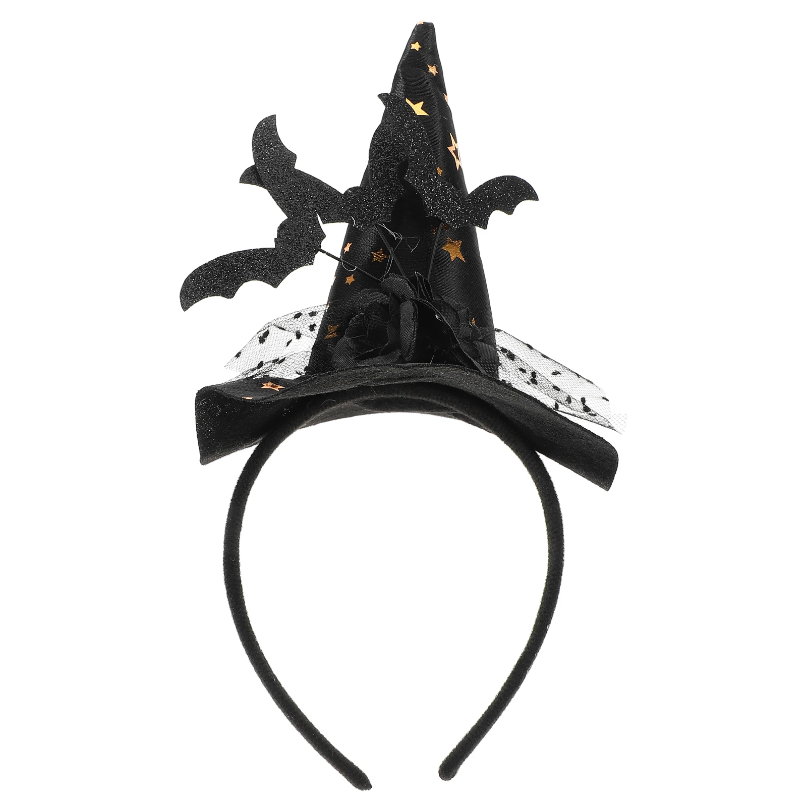 

Witch Hat For Cute Witch Costume Women Women Elegant Lace Halloween Hair Accessory Glitter Party Hat Masquerade Costume Decor