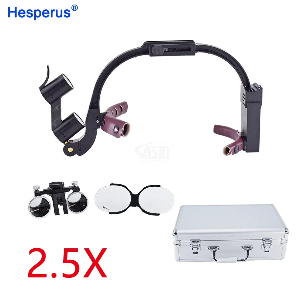 

Colorful 2.5X 3.5X Den tal LED Head Light Lamp For Magnification Binocular Loupes 5W 132/128 Surgical Headlight Lab Equipment